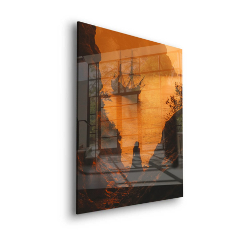 Gelassenheit bei Dämmerung Acrylglas