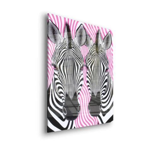 Zebra Streifen Freude Acrylglas
