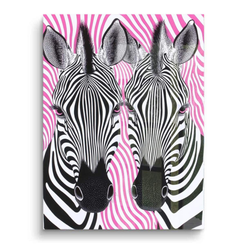 Zebra Streifen Freude PVC Glänzend