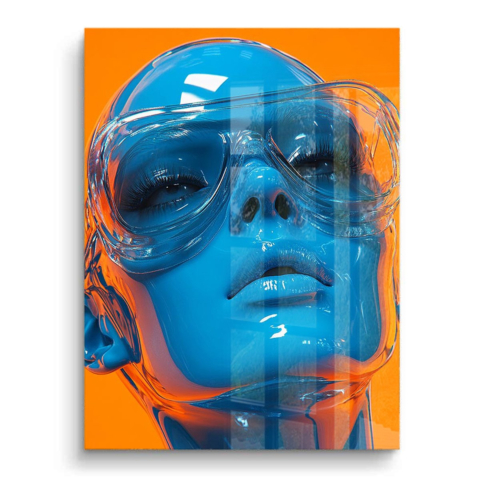 Aqua Aura PVC Glänzend Kunstwerk