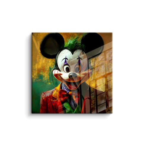 Whimsical Joker Mouse PVC Gloss Art