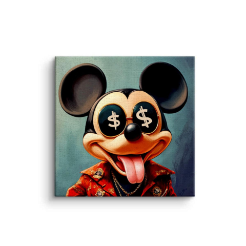 Rey del Dinero Mouse Lienzo