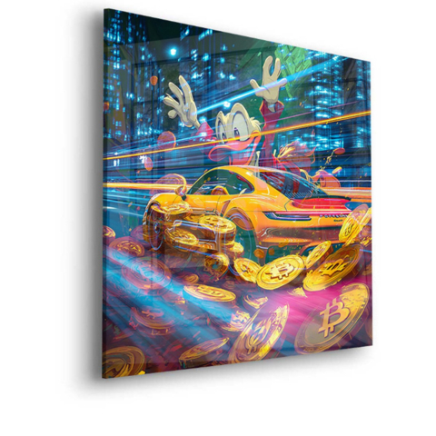 Aventura de Crypto Racer Vidrio Acrílico