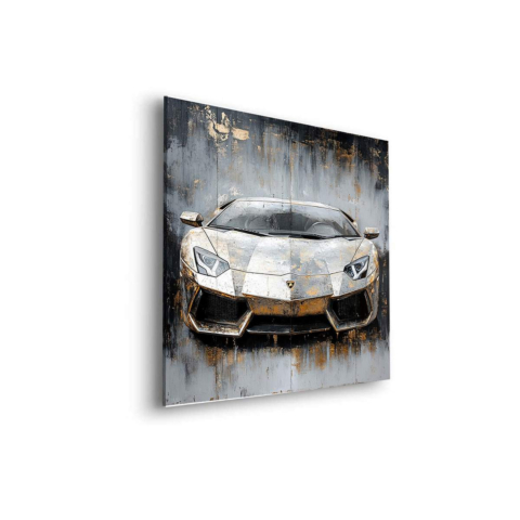 Lamborghini-Erbe Dibond Leinwandbild