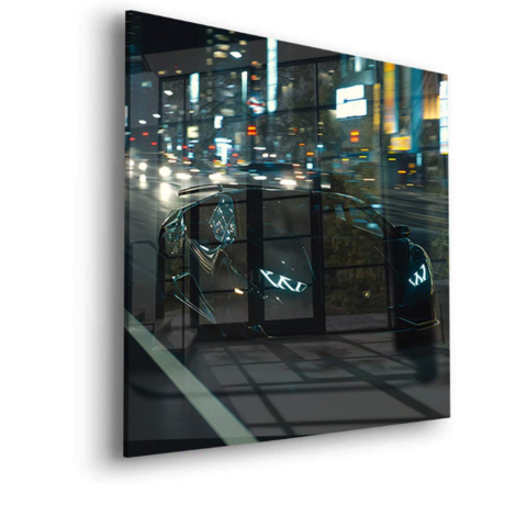 Mitternacht Rennfahrer Acrylglas