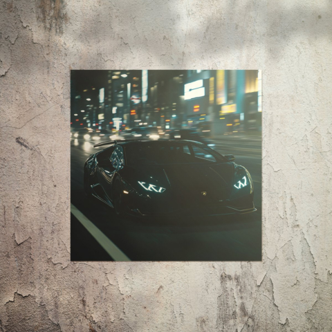 Mitternacht Rennfahrer Poster
