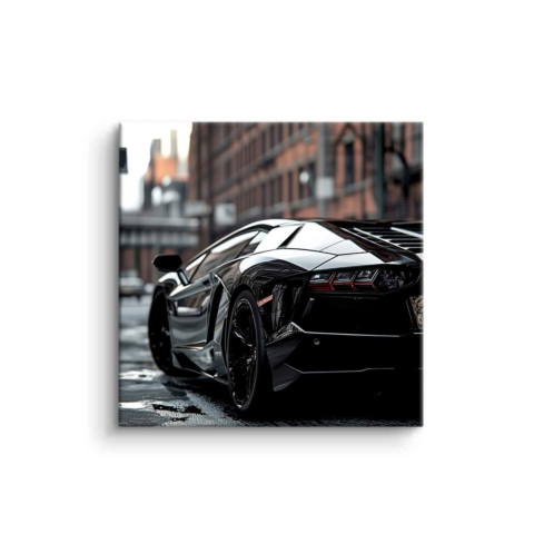 Urban Eleganz Schwarzer Supersportwagen PVC Matt