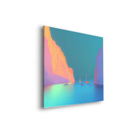 Serene Cove Sunset Dibond Mat Art