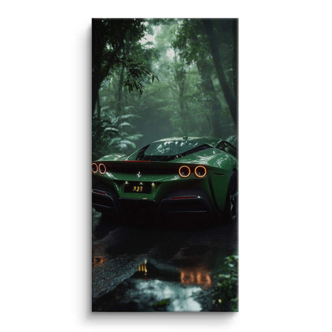 Emerald Racer Canvas Art