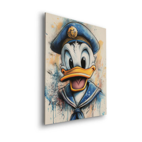 Captain Quack Dibond Leinwandbild