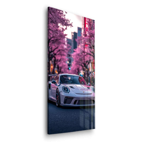 Wyścig Kwiatów Wiśni Szkło Akrylowe