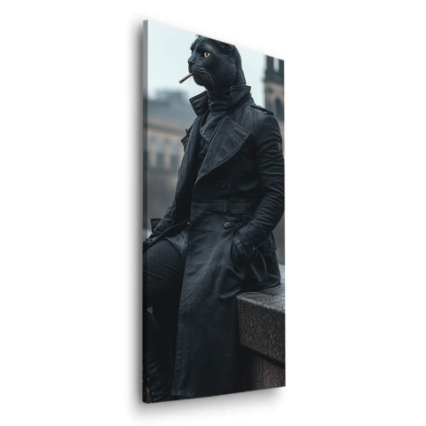 Tajemniczy Kot Noir Dibond Matowy Art