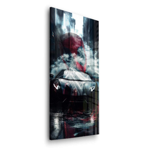 Deadpool Fahrt Acrylglas