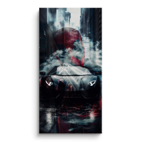 Deadpool Fahrt Leinwandbild