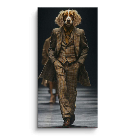 Élégance Chien Chic Toile