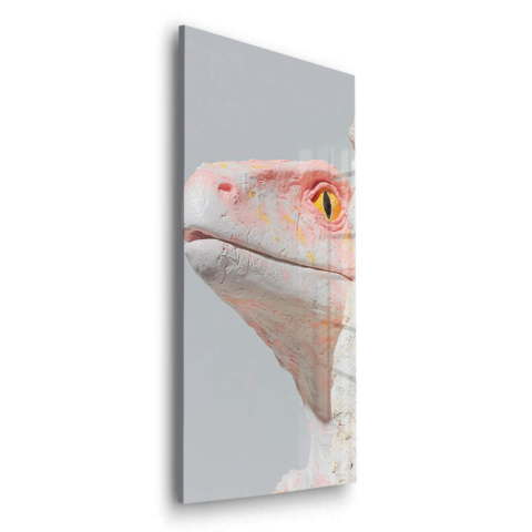 Portrait de Lézard Serein Verre Acrylique