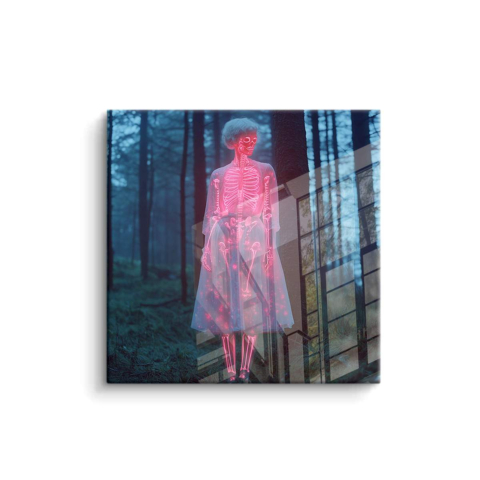 Ethereal Skeleton Glow PVC Gloss Art