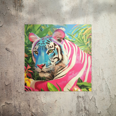 Majestad de la Jungla Vibrante Póster
