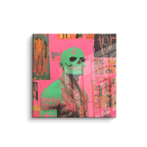 Neon Skull Vibes PVC Gloss Art