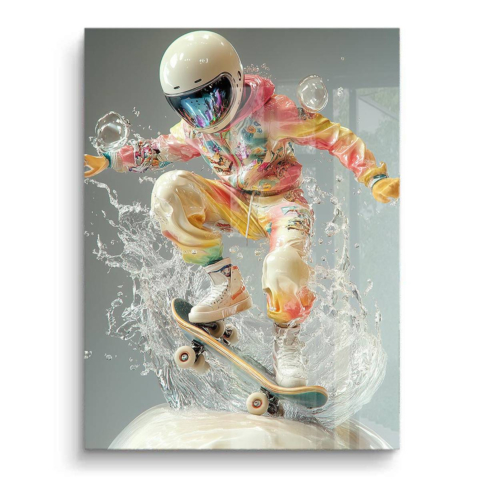 Cosmic Skate Splash PVC Gloss Art