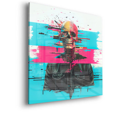 Glitch-Schädel Acrylglas