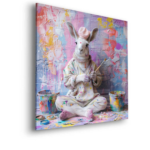 Verspielter Hase Acrylglaskunst