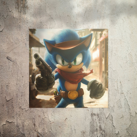 Dziki Zachód Sonic Print Plakat