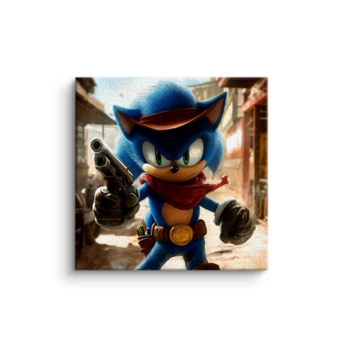 Wilder Westen Sonic Druck Leinwandbild
