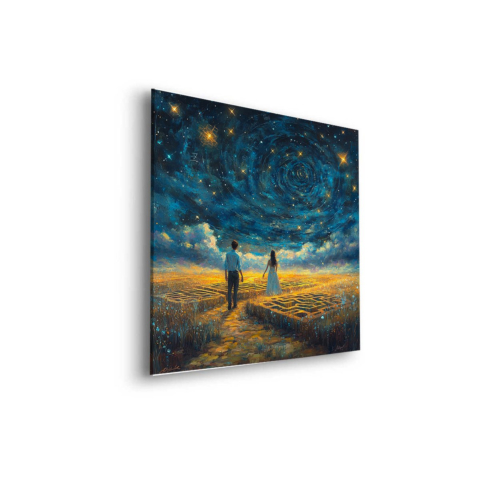 Starlit Pathway Dibond Mat Art