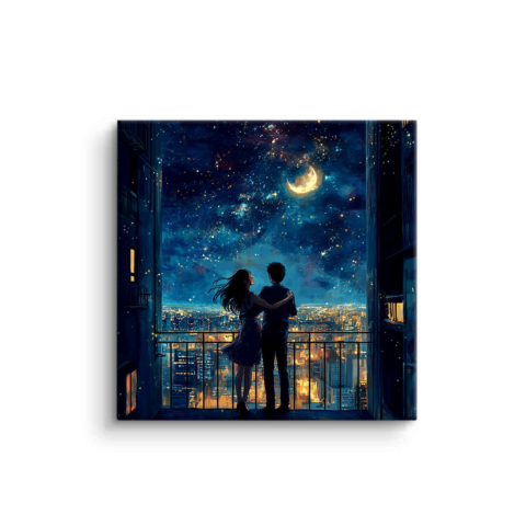 Starlit Embrace PVC Mat Art