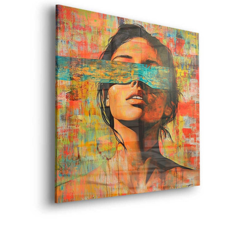 Verhüllte Gelassenheit Acrylglas