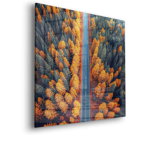 Herbstliche Straßenruhe Acrylglas
