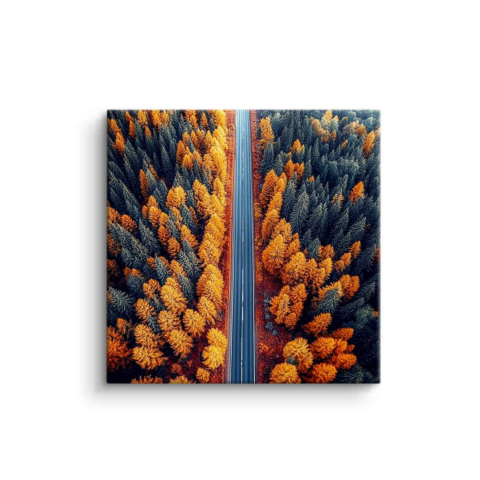 Autumn Roadway Serenity PVC Mat Art