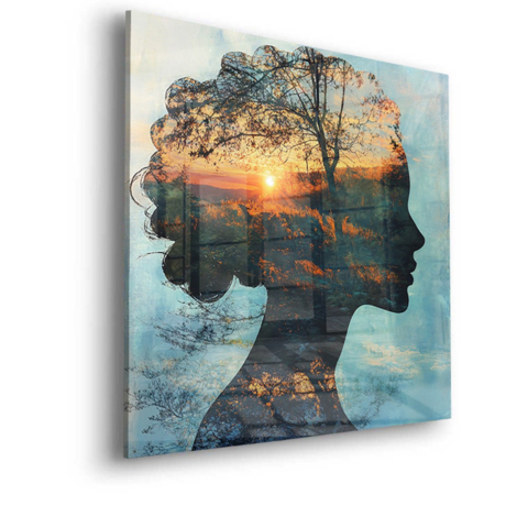 Nature's Silhouette Acrylic Glass Art