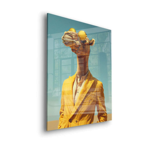 Dapper Desert Camel Acrylic Glass Art