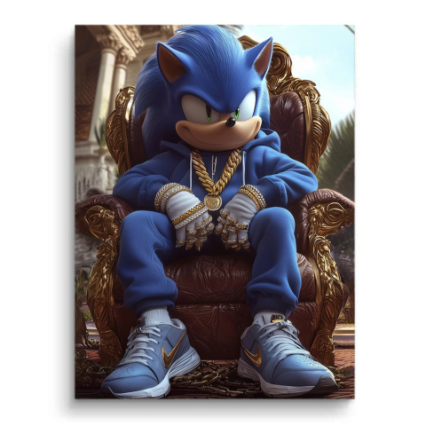 Urban Sonic Throne PVC Mat Art