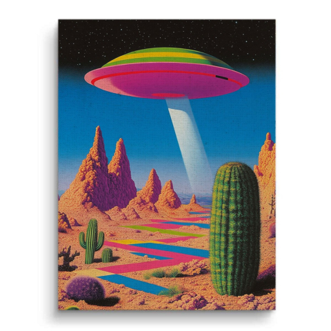 Cosmic Desert Dreamscape Canvas Art