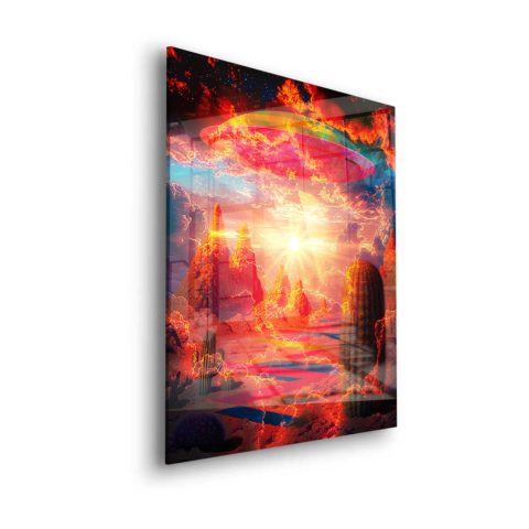 Himmlische Wüsten-Traumlandschaft Acrylglas