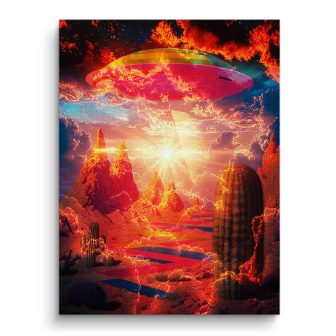 Himmlische Wüsten-Traumlandschaft Leinwandbild