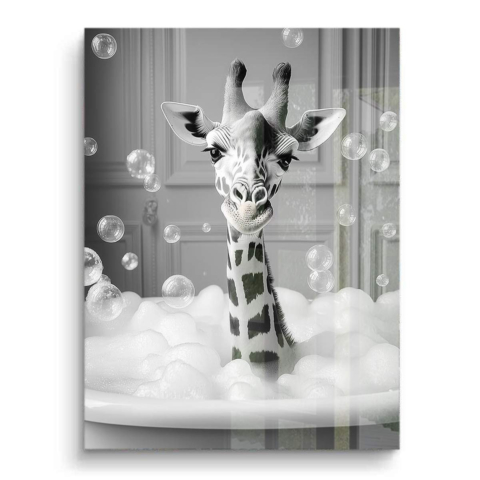 Giraffe in Blasen PVC Glänzend