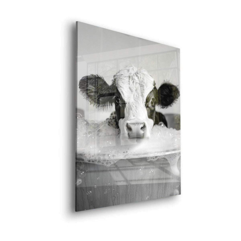 Bubbly Calf Delight Acrylic Glass Art