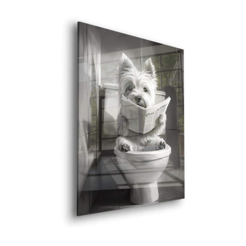 Paw-sitive Reading Time Acrylic Glass Art