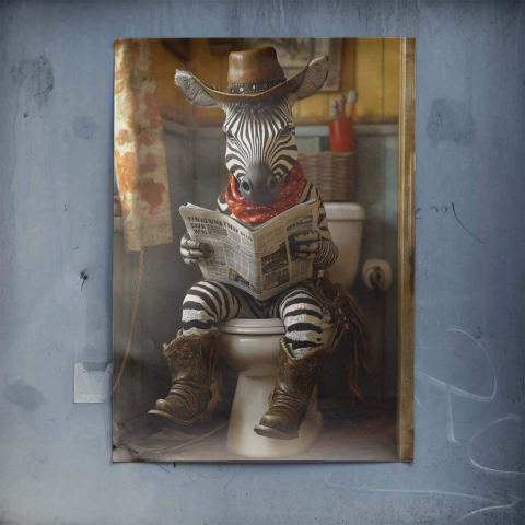 Zebra Kowboj Plakat