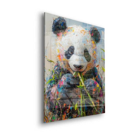 Lebendiges Panda-Glück Acrylglas