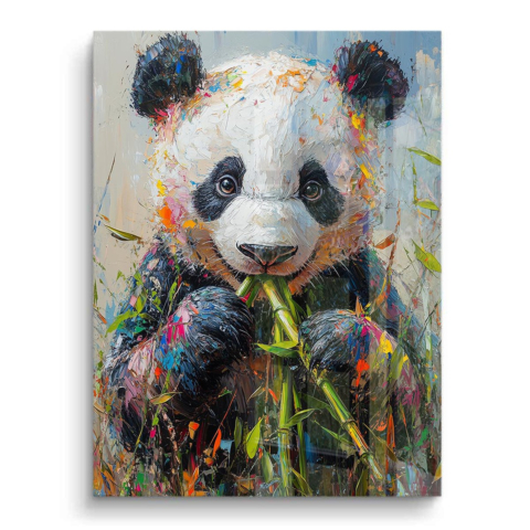 Vibrant Panda Delight PVC Gloss Art