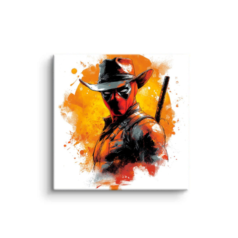 Cowboy Deadpool PVC Mat Art