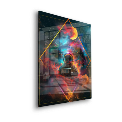 Kosmischer Astronaut Traumlandschaft Acrylglas