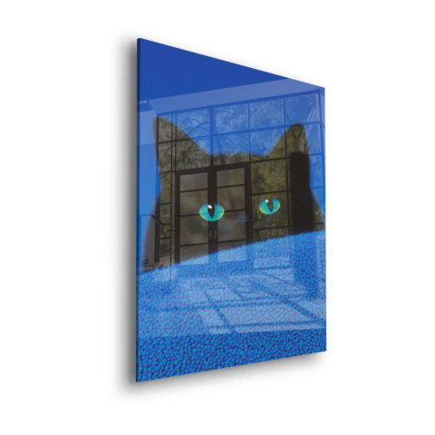 Midnight Whiskers Acrylic Glass Art