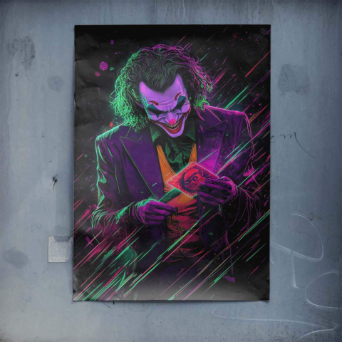 Neonowy Joker Rozkosz Plakat