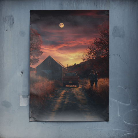 Spokój Księżycowej Nocy Plakat
